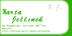 marta jellinek business card